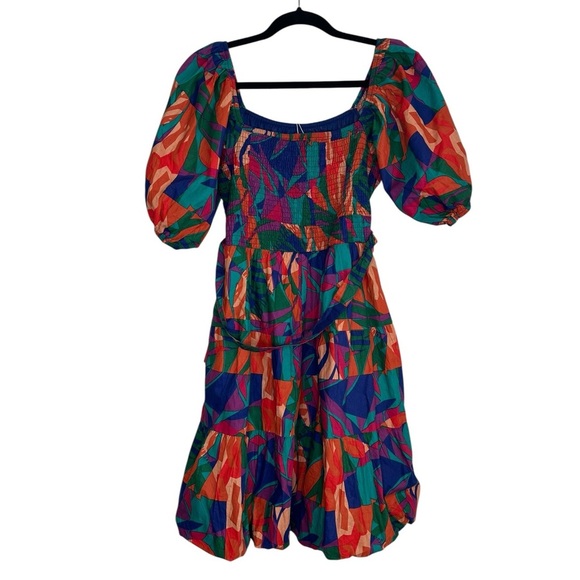 Anthropologie Colorful Geometric Mini Dress - Picture 7 of 11